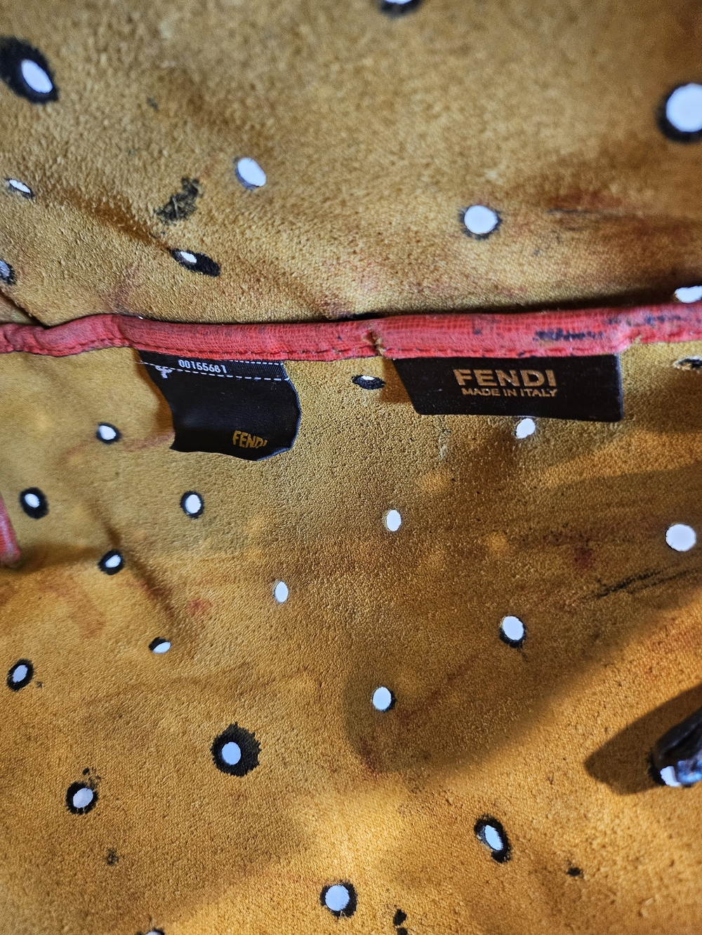 Fendi Perforated Zucca Spalmati Roll Tote - Picture 7 of 11